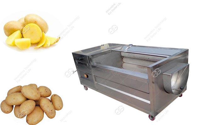Industrial Commercial Electric Automatic Potato Washing Machine Peeling  Machine Potato Peeler Potato Cleaning Machine 120 250 Kg/H From Maiou,  $860.99